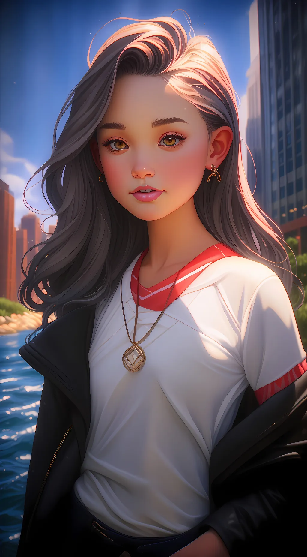 ai character: Rose background