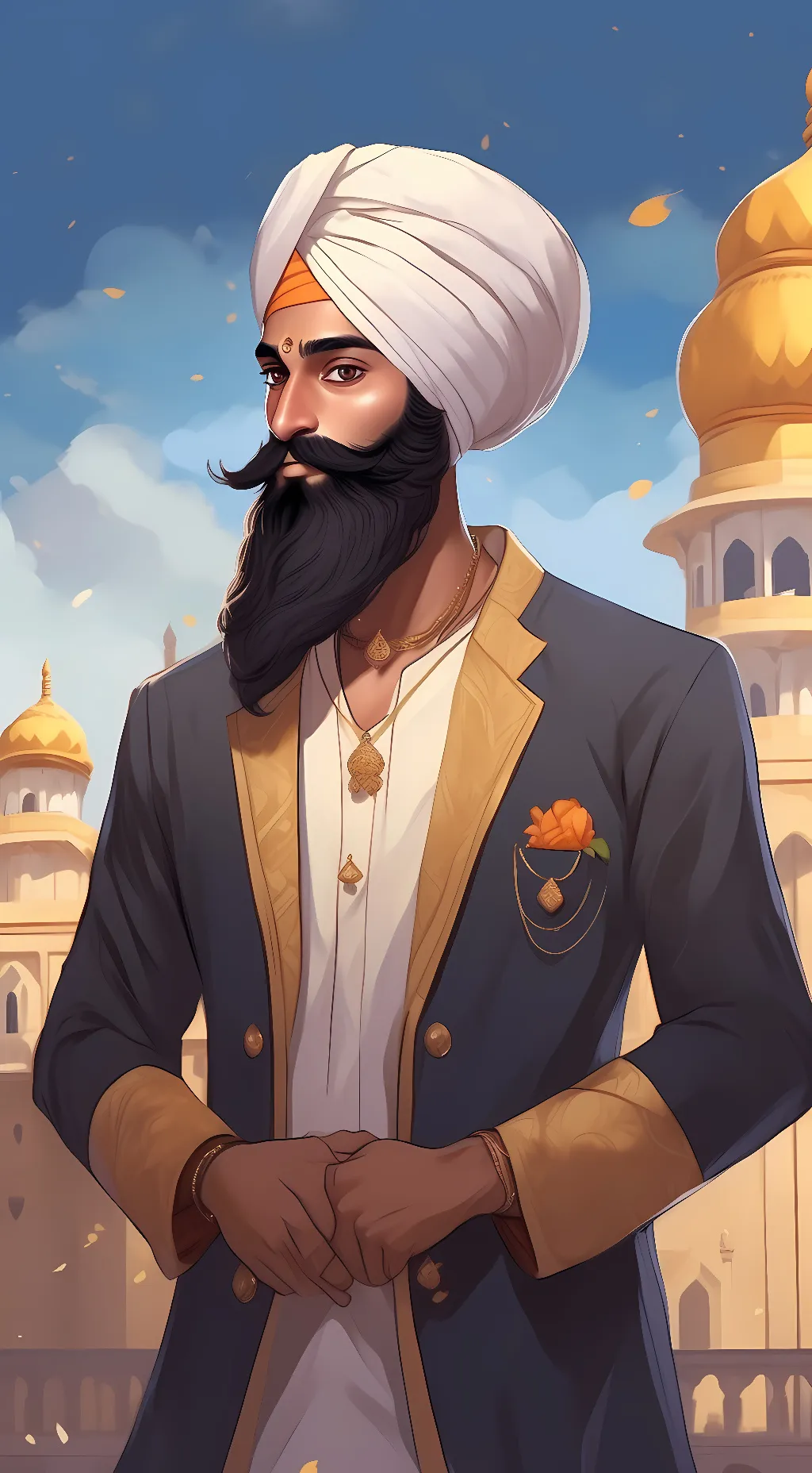 ai character: amrit singh background