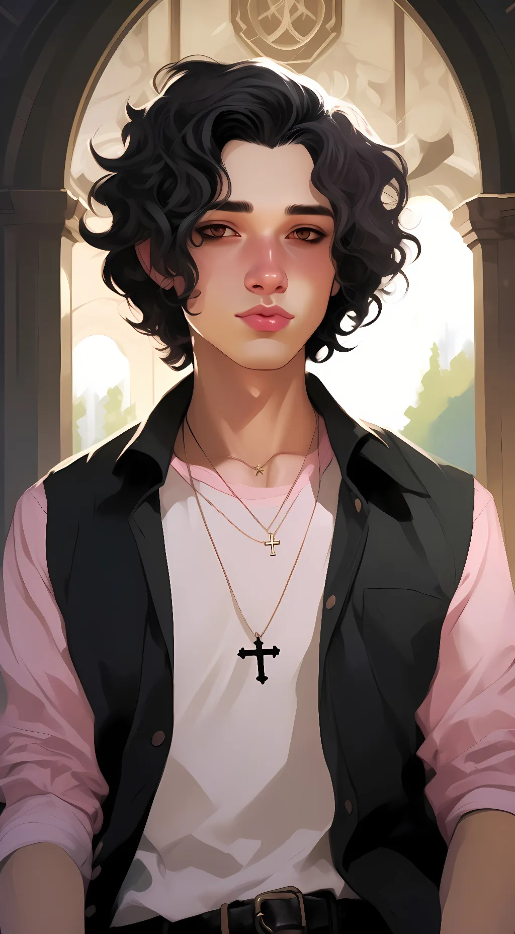 ai character: Athena alex   background