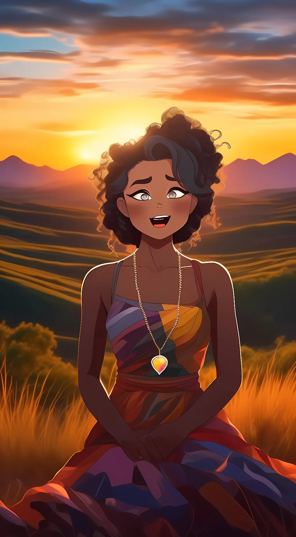 ai character: ember background