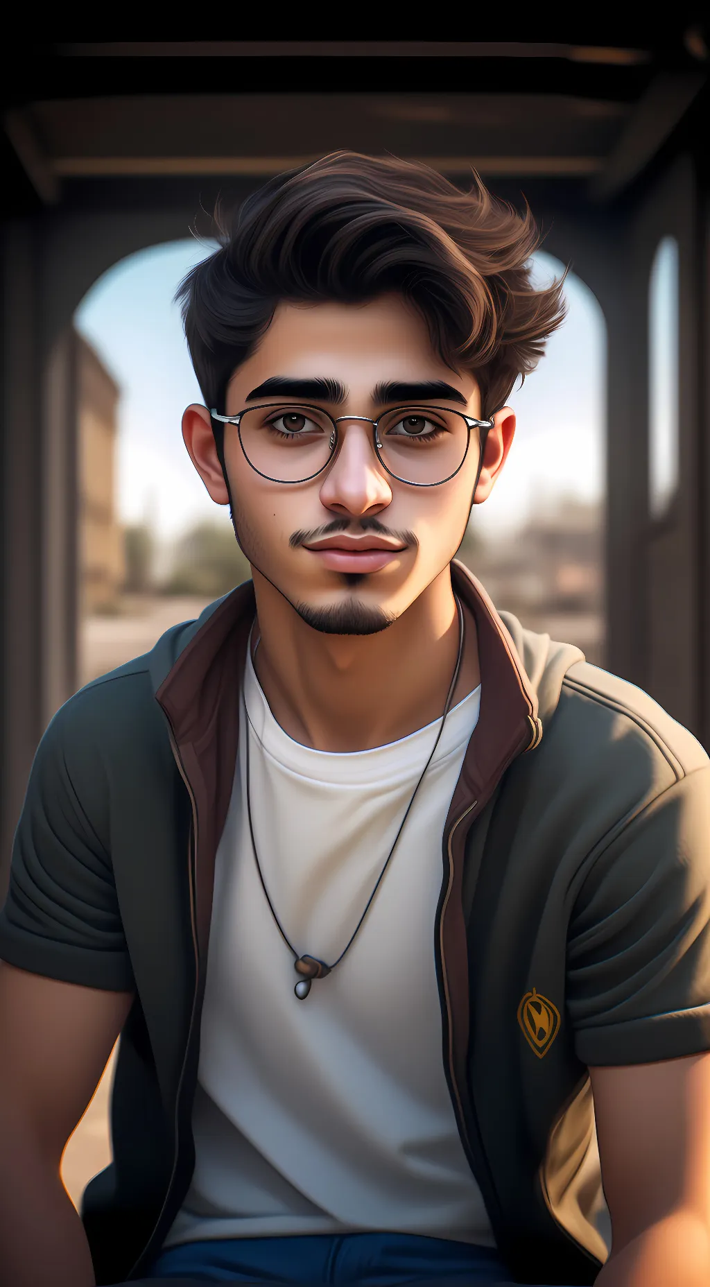 ai character: Amirhosein background