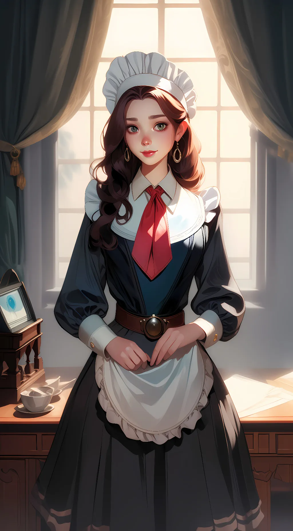 ai character: Rose background