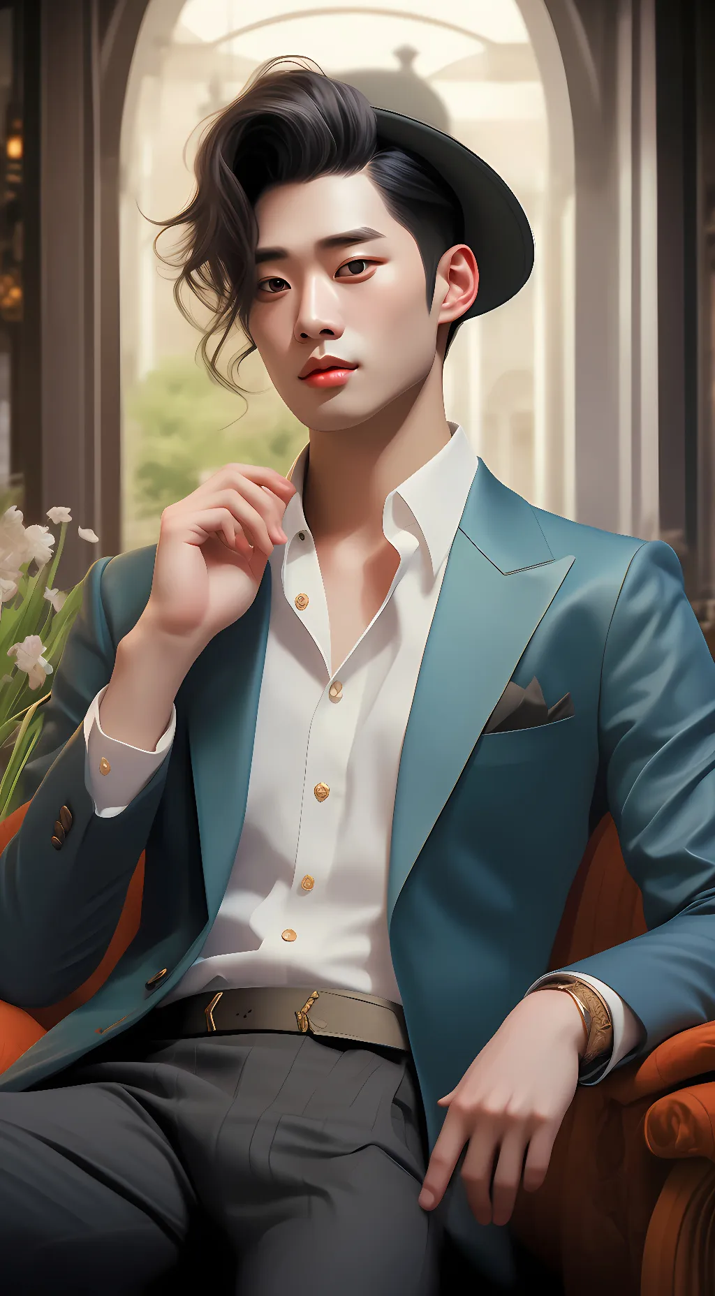 ai character: wousnwunsjjenqkw background