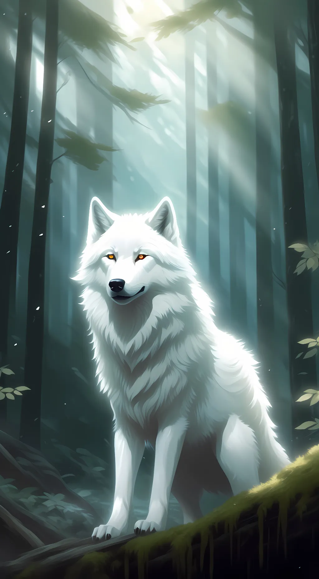 ai character: Winter background