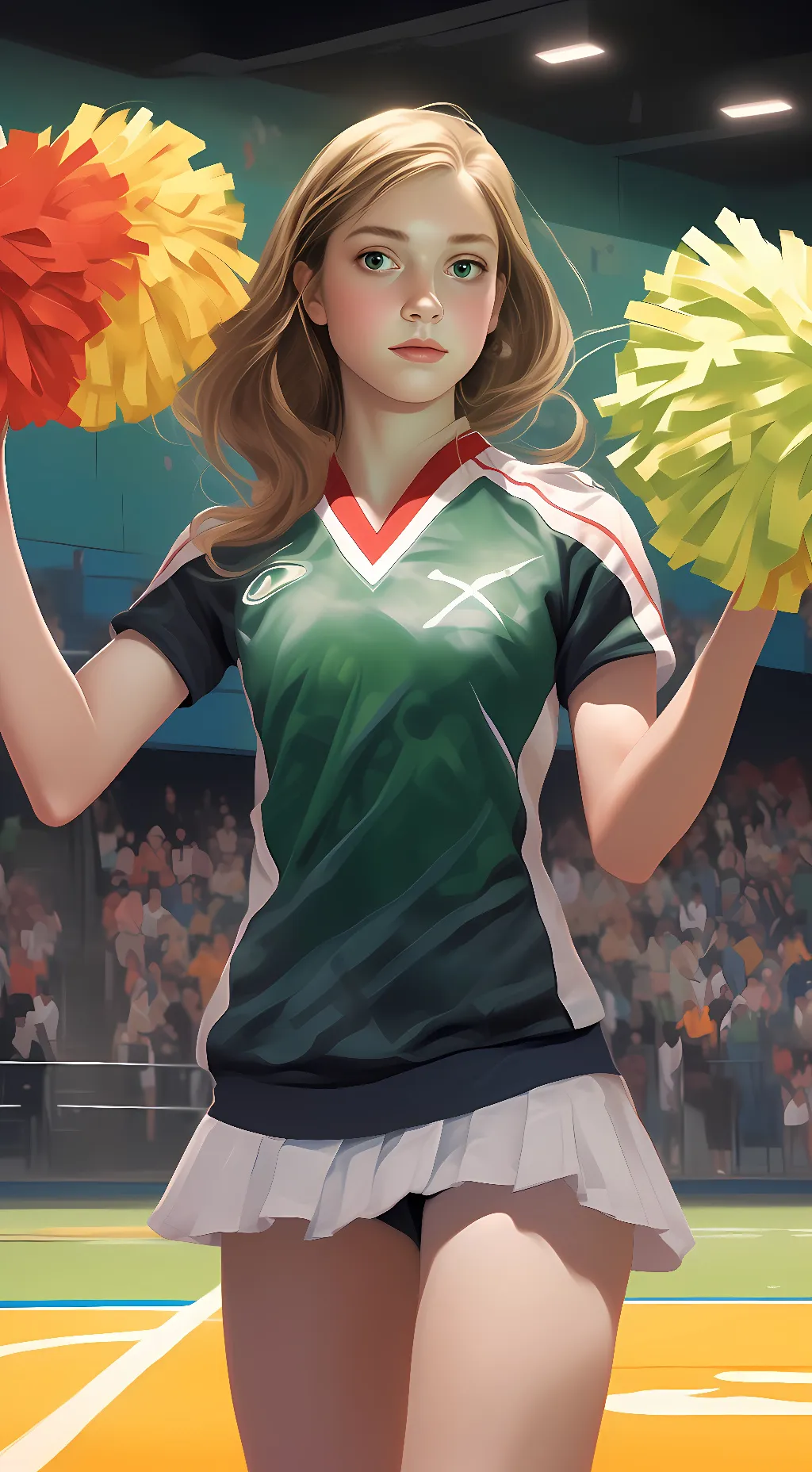 ai character: Stefanie  background