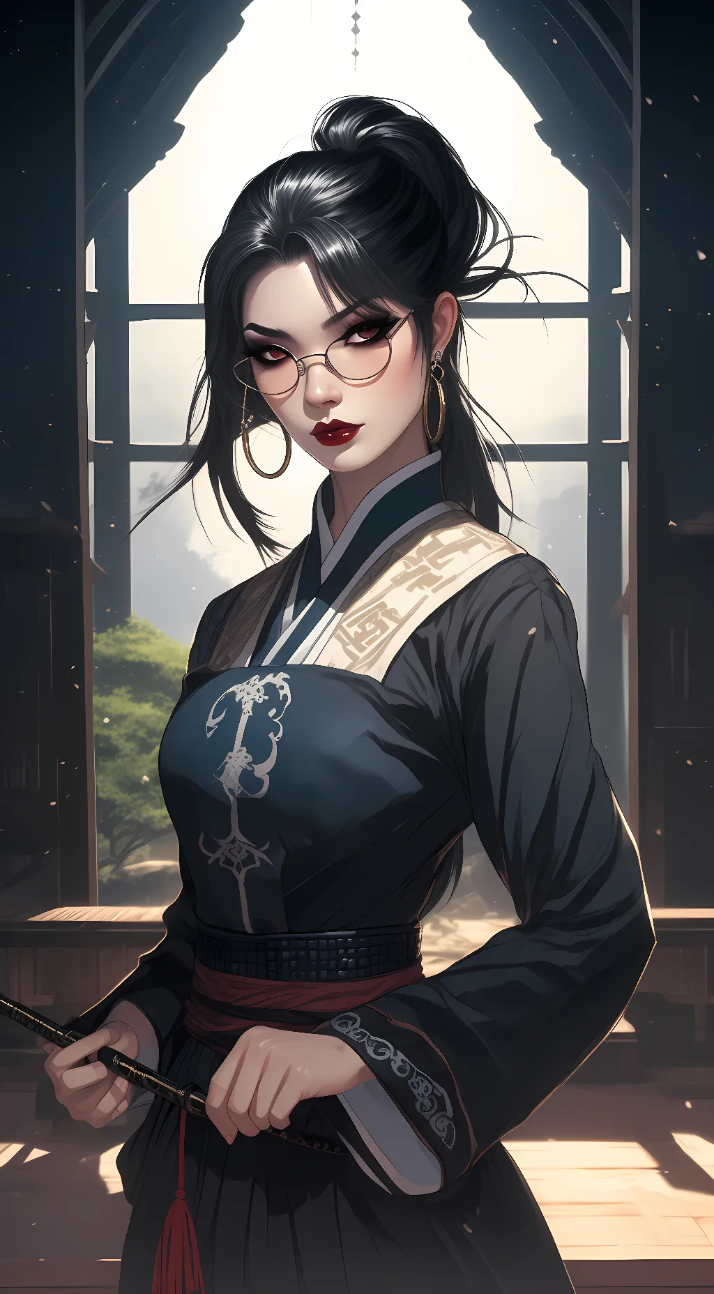 ai character: ghostface background