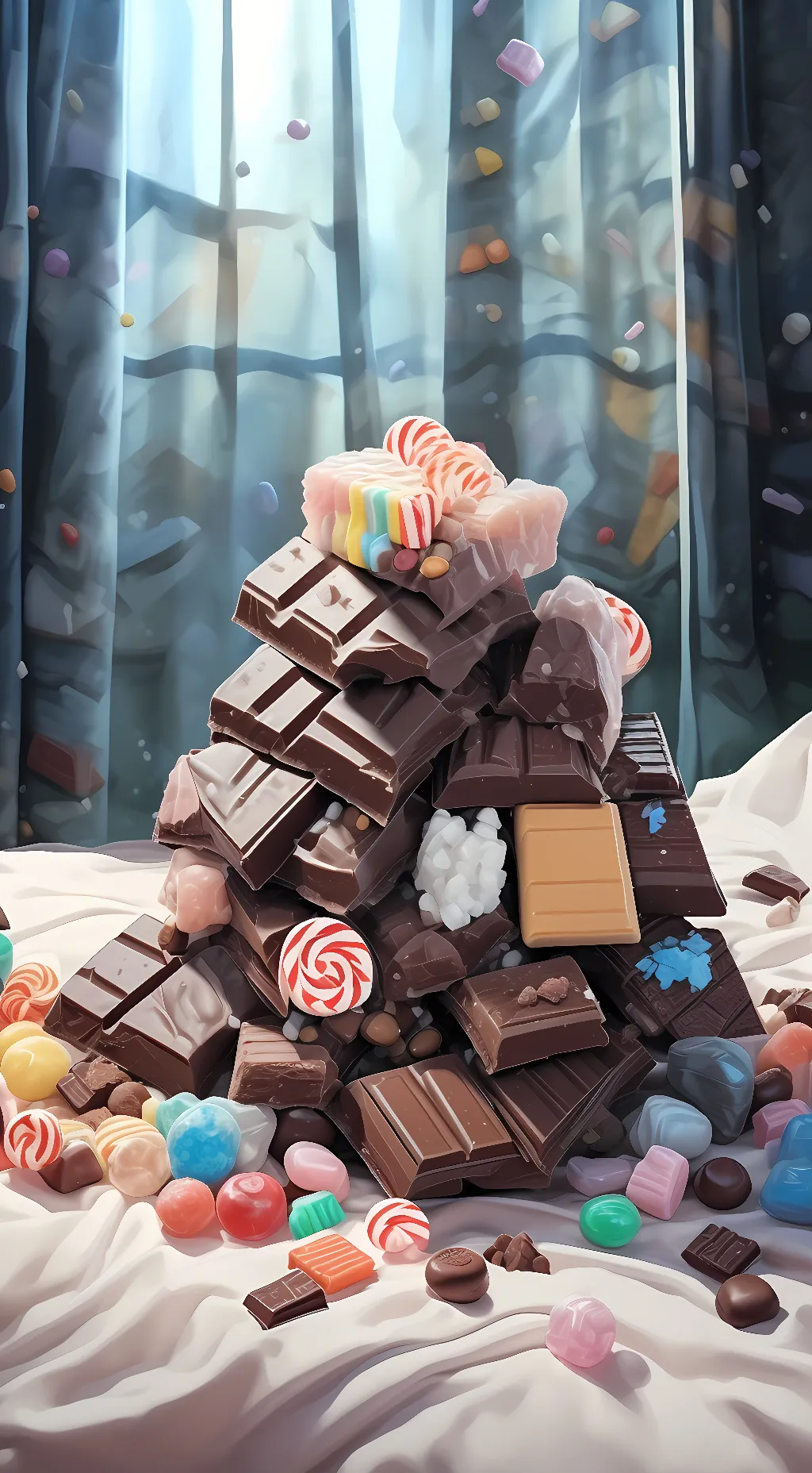 ai character: Candy background