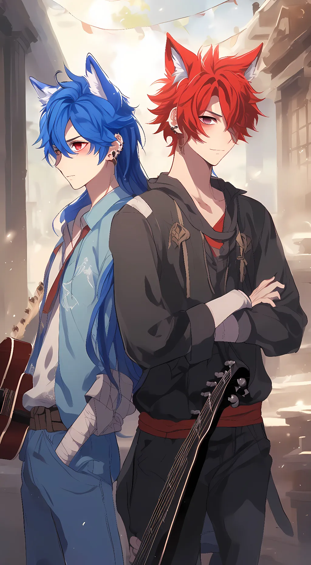 ai character: Aiden and Matthew background