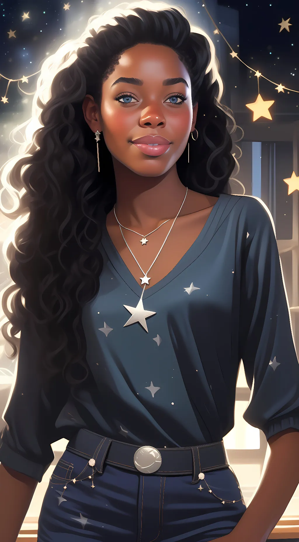 ai character: Nova Williams  background