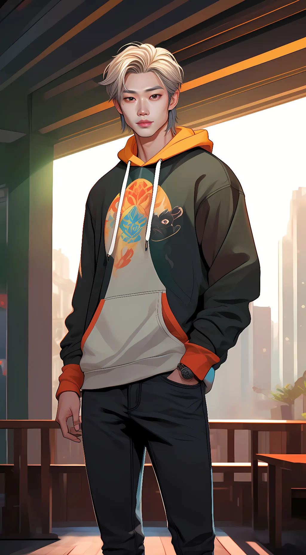 ai character: Felix Lee background