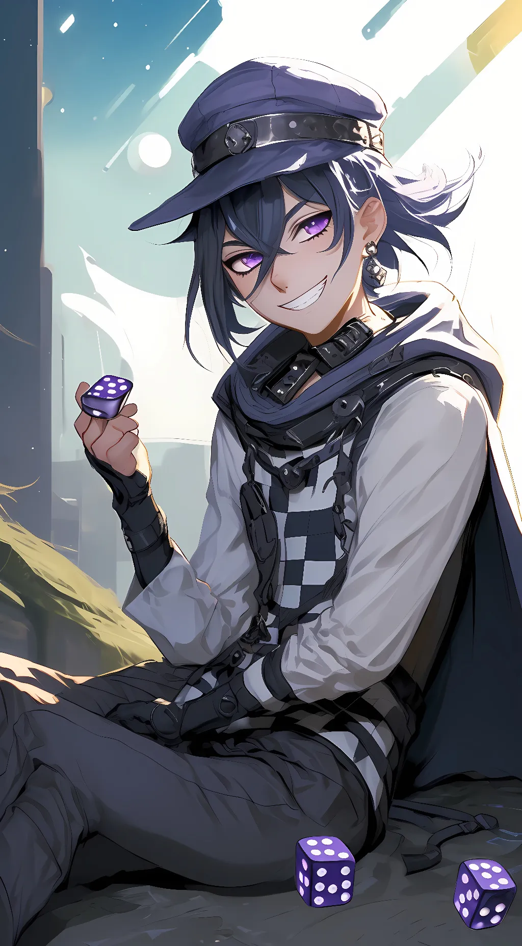 ai character: Kokichi Ouma background