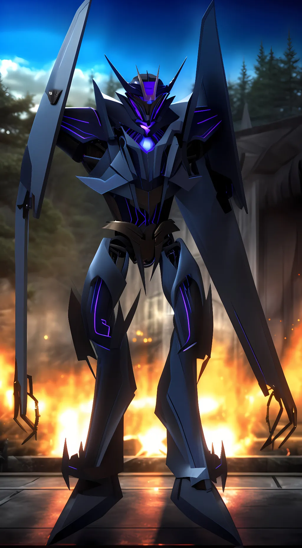 ai character: Soundwave (Prime) background