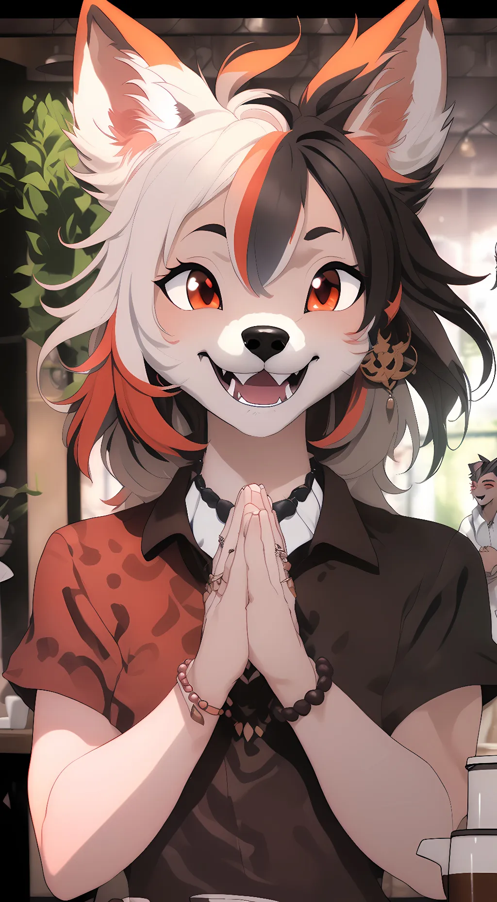 ai character: Luna Foxheart background