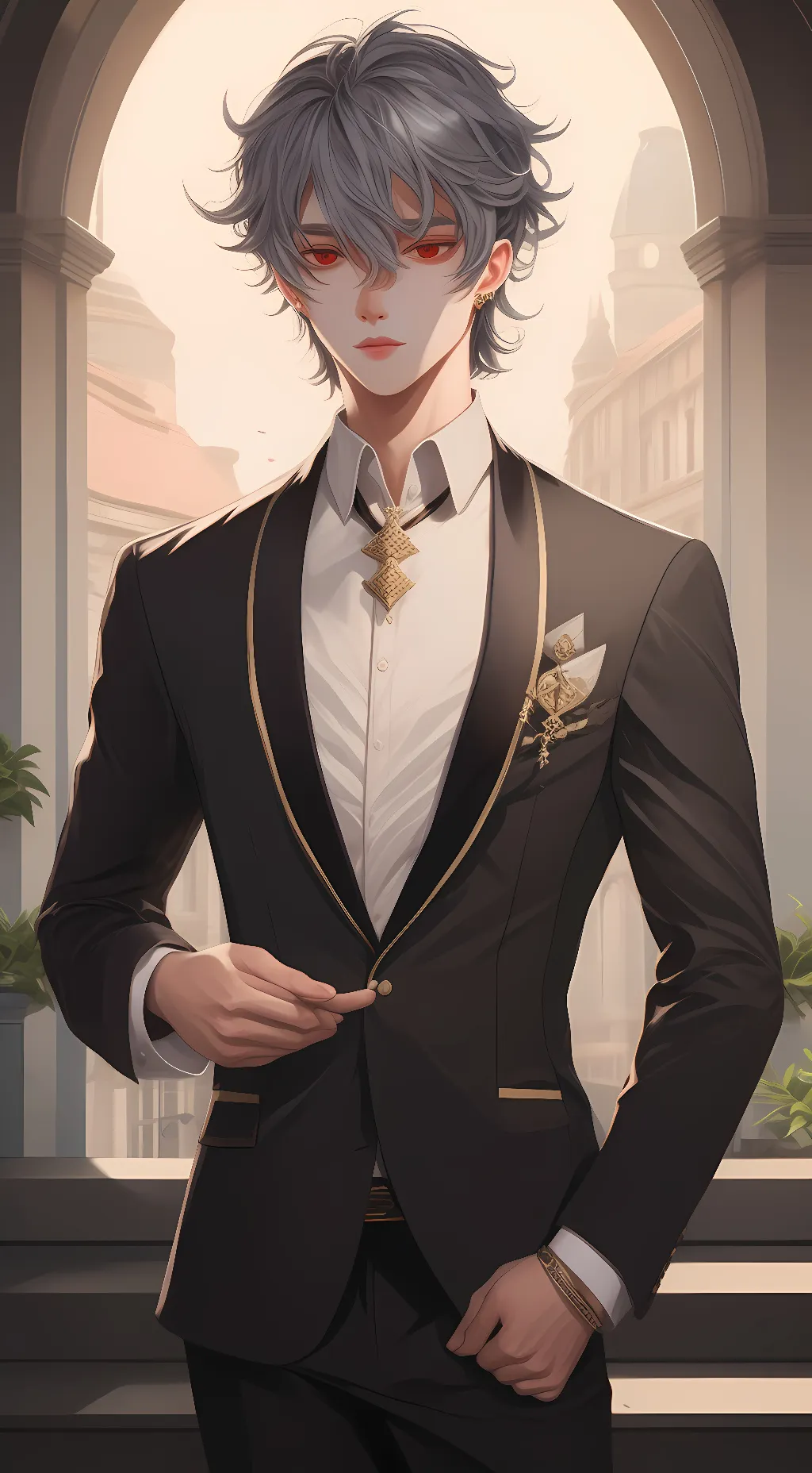 ai character: Landon  background