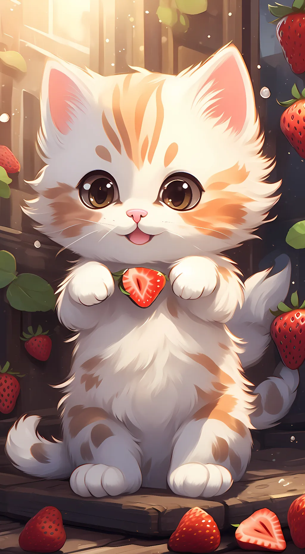 ai character: heart ♥  background