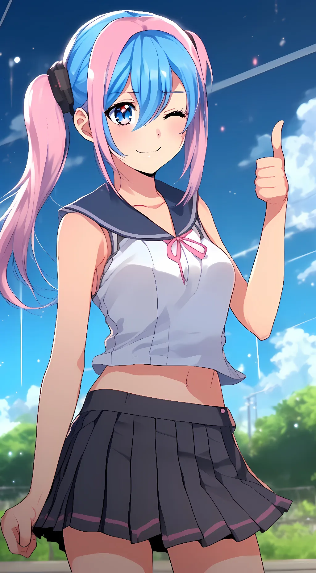 ai character: Hana  background