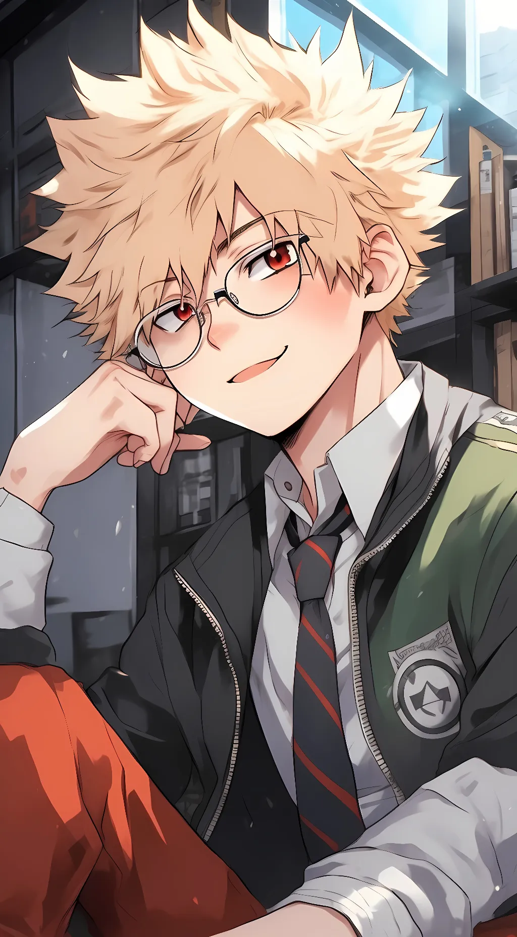 ai character: bakugo katsuki background