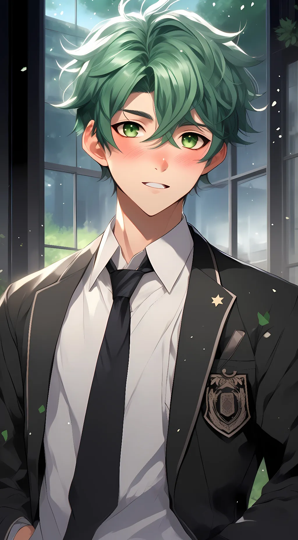 ai character: Deku  background