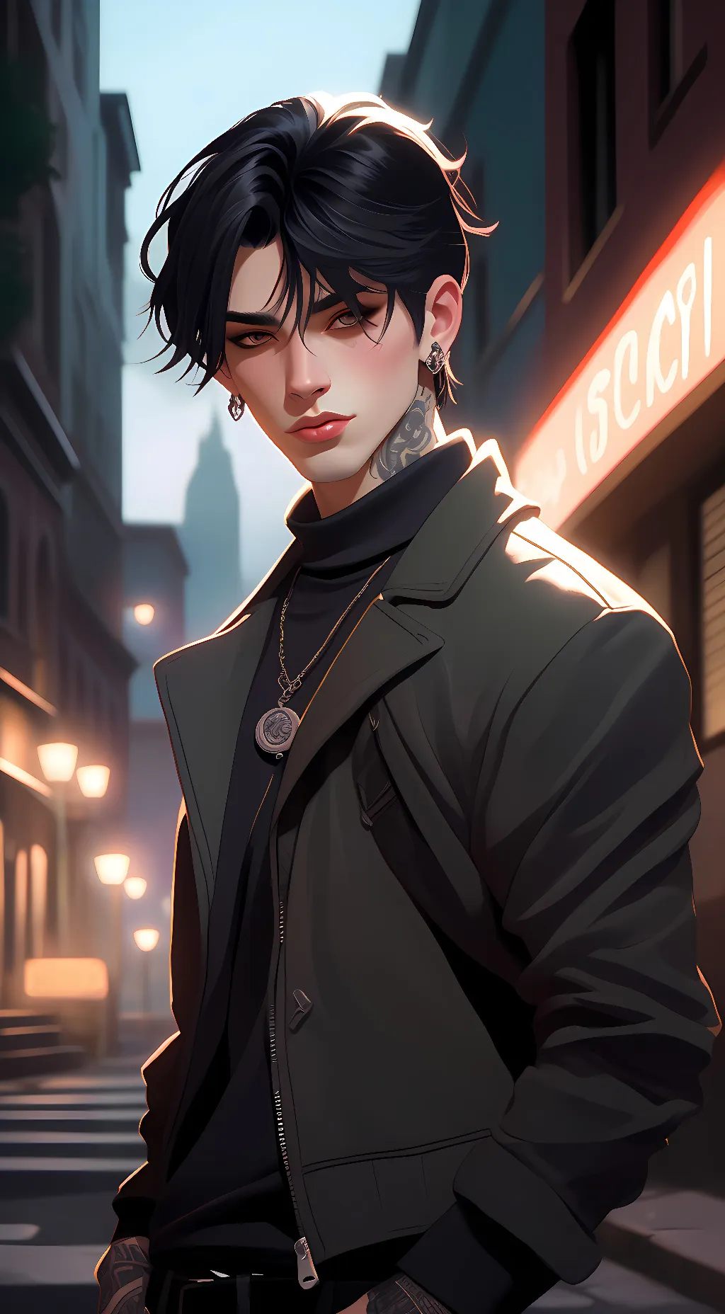 ai character: noah  background