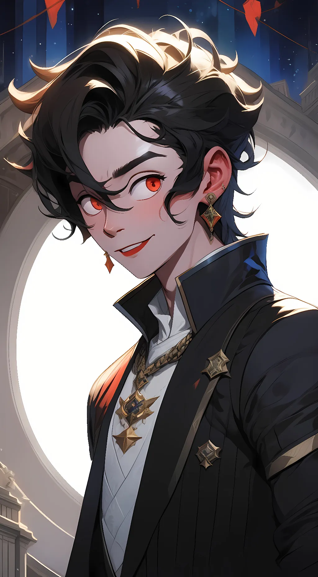 ai character: tanjiro  background