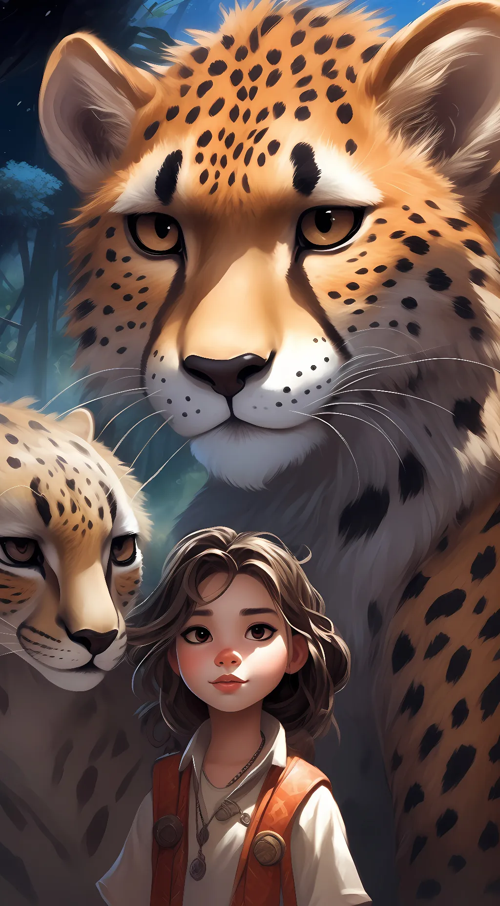 ai character: Sofia,Frost,Skull background