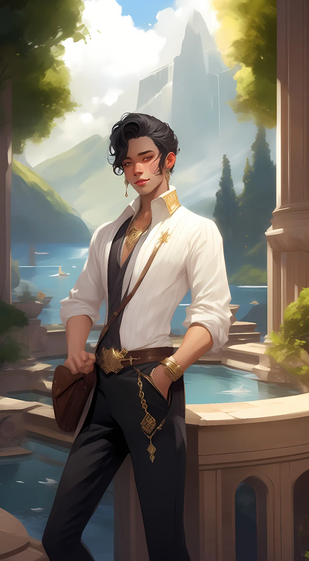 ai character: Paster background