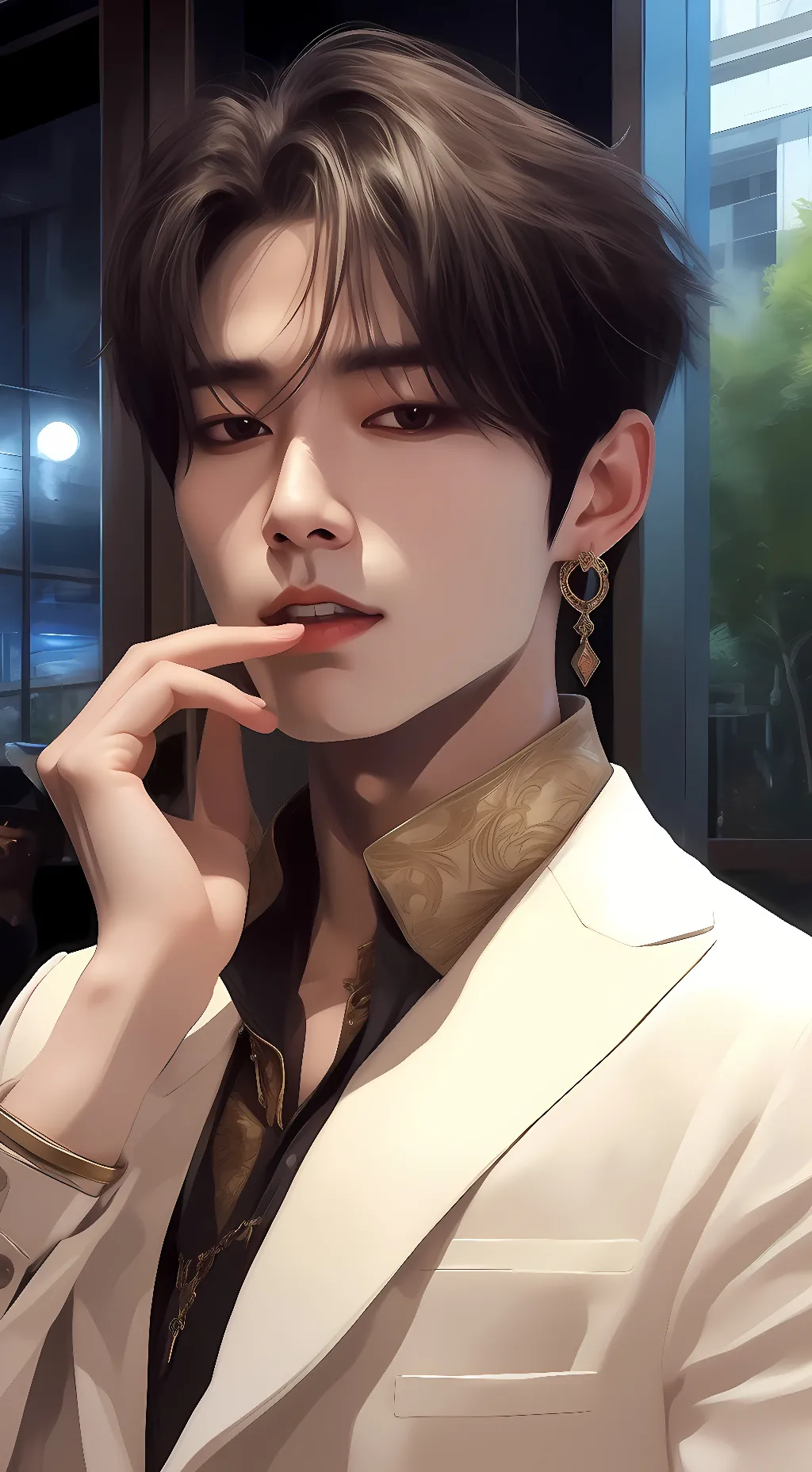 ai character: Stray kids  background