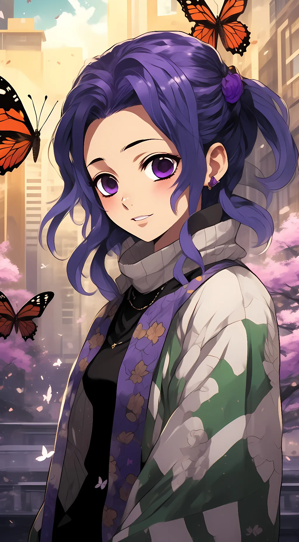 ai character: Shinobu kocho background