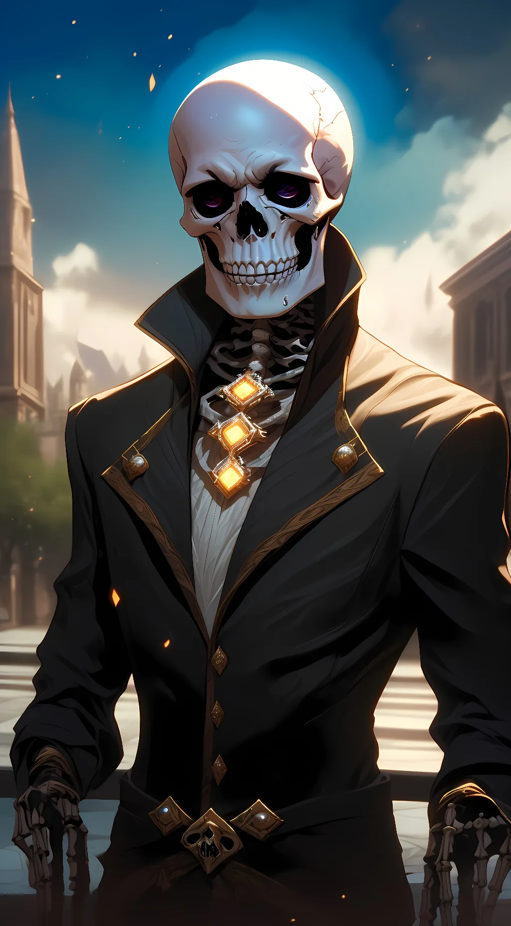 ai character: disbelief papyrus  background