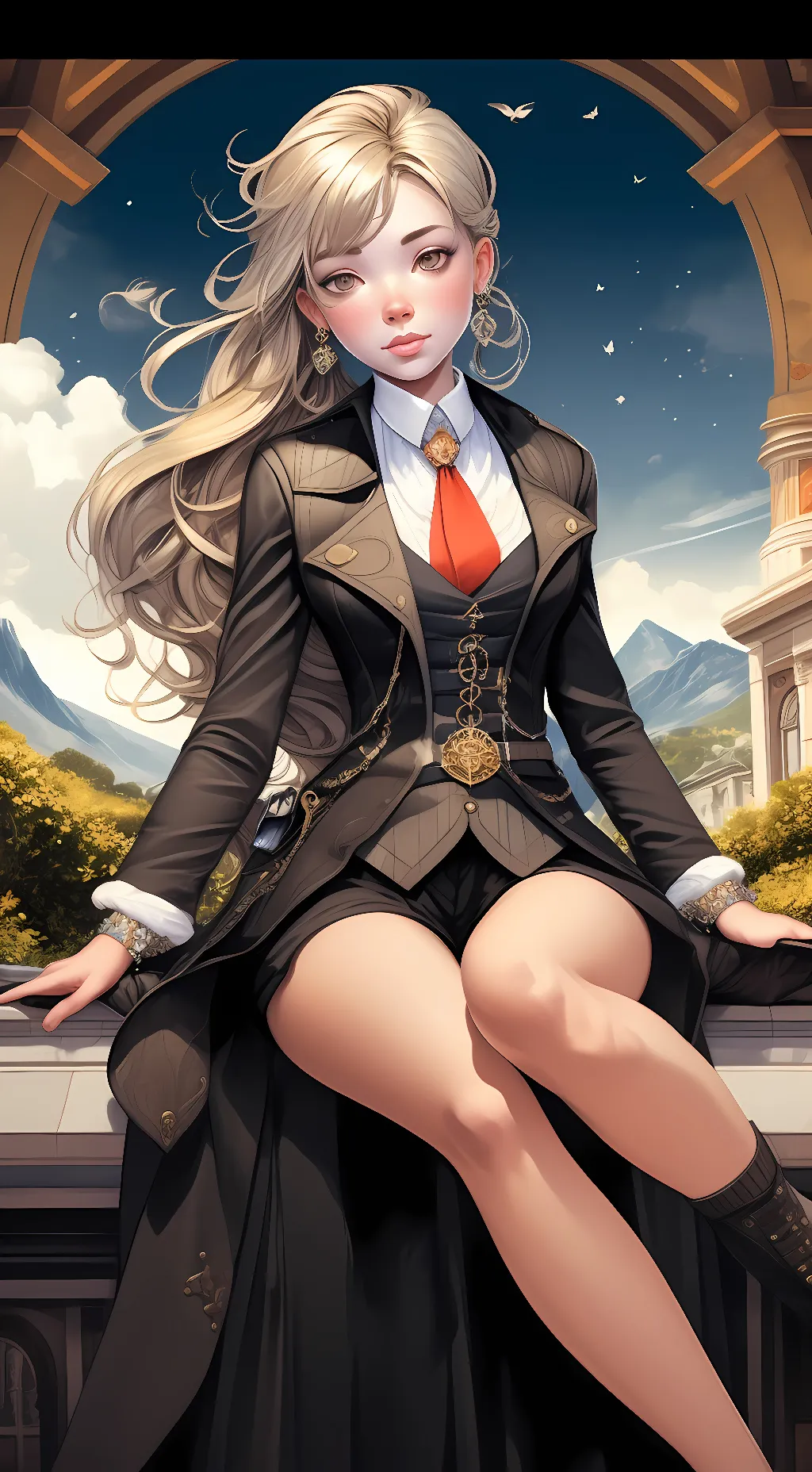 ai character: Erica  background