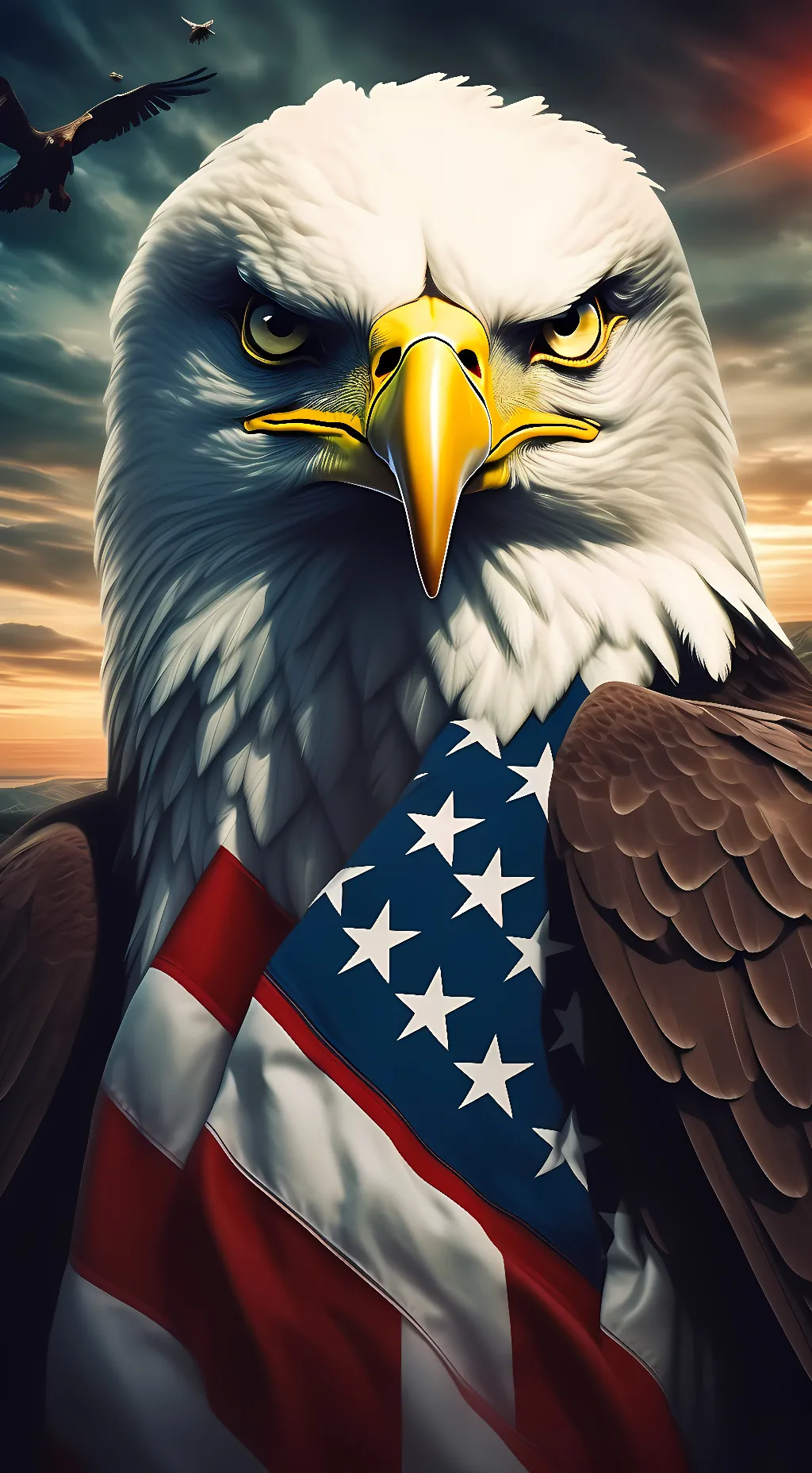ai character: Patriot the Eagle  background