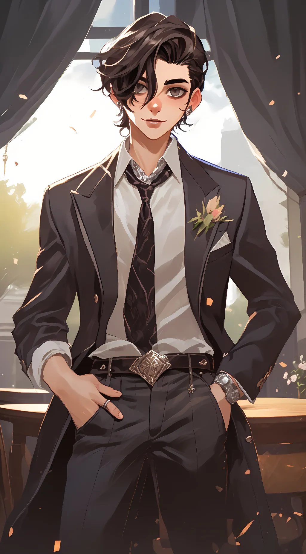 ai character: Alexander  background