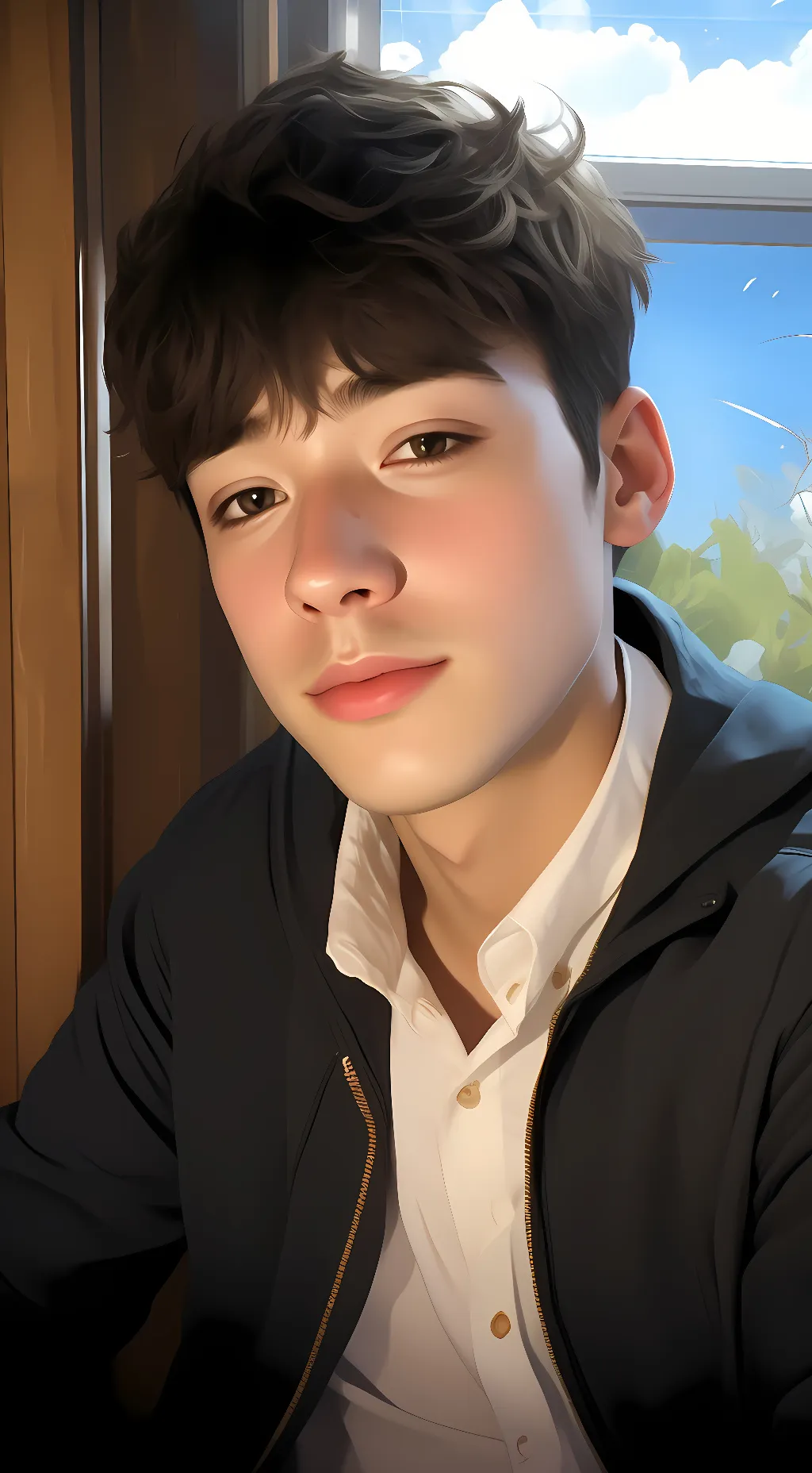 ai character: Damian  background