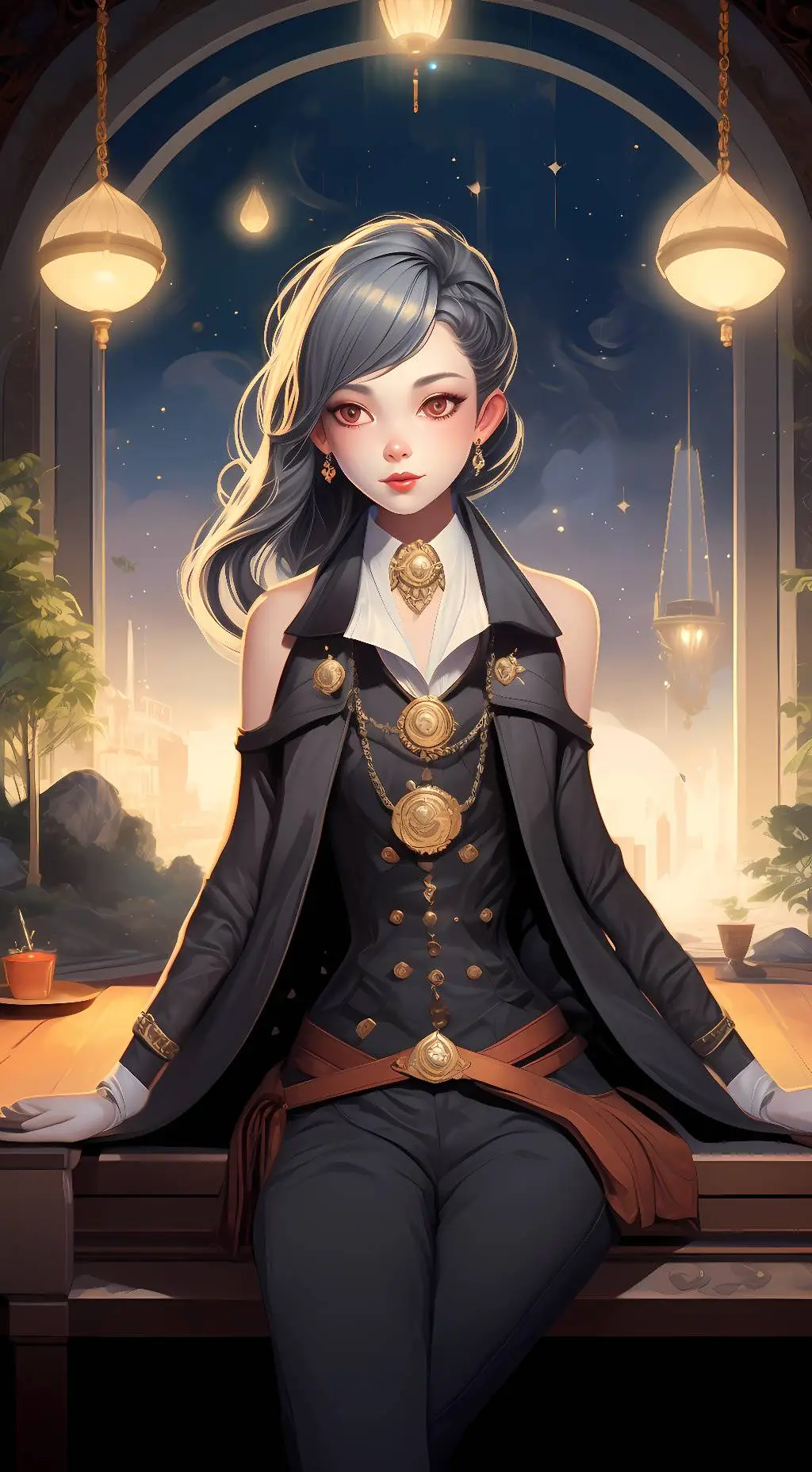 ai character: Lilly background