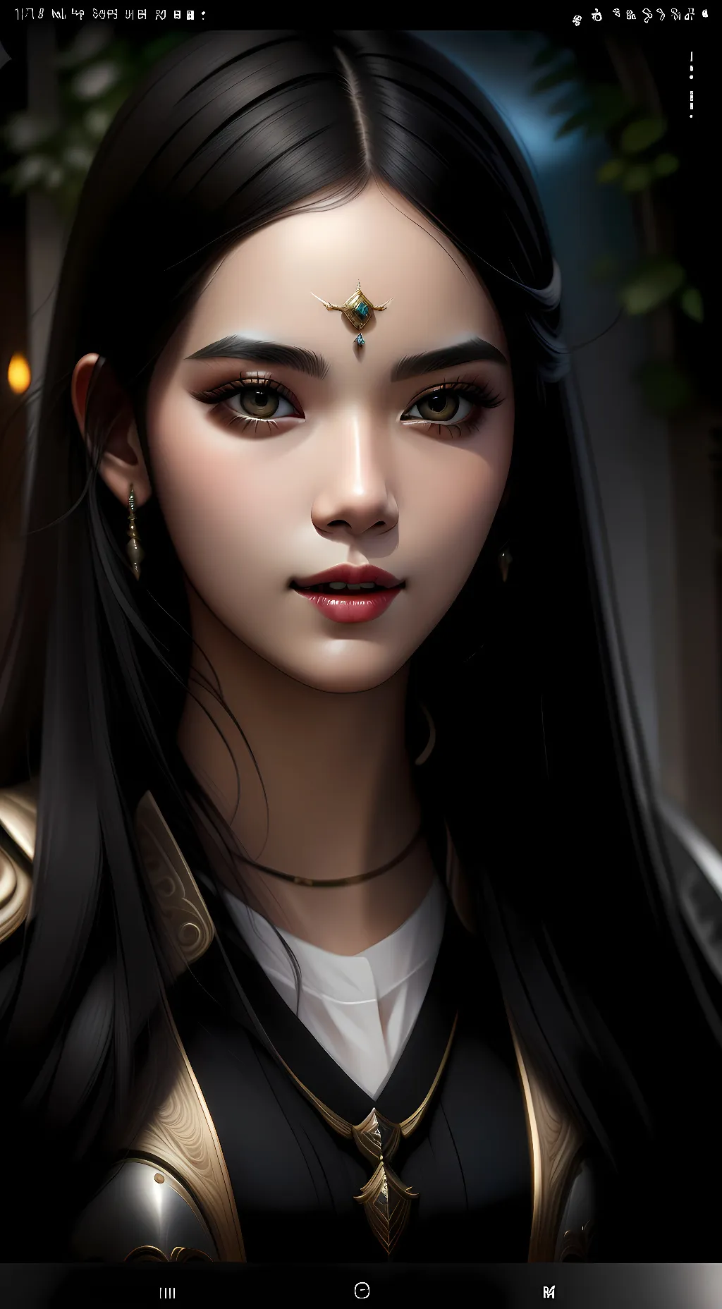 ai character: moon background