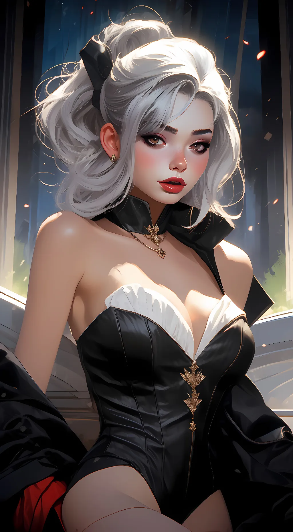 ai character: Heather  background