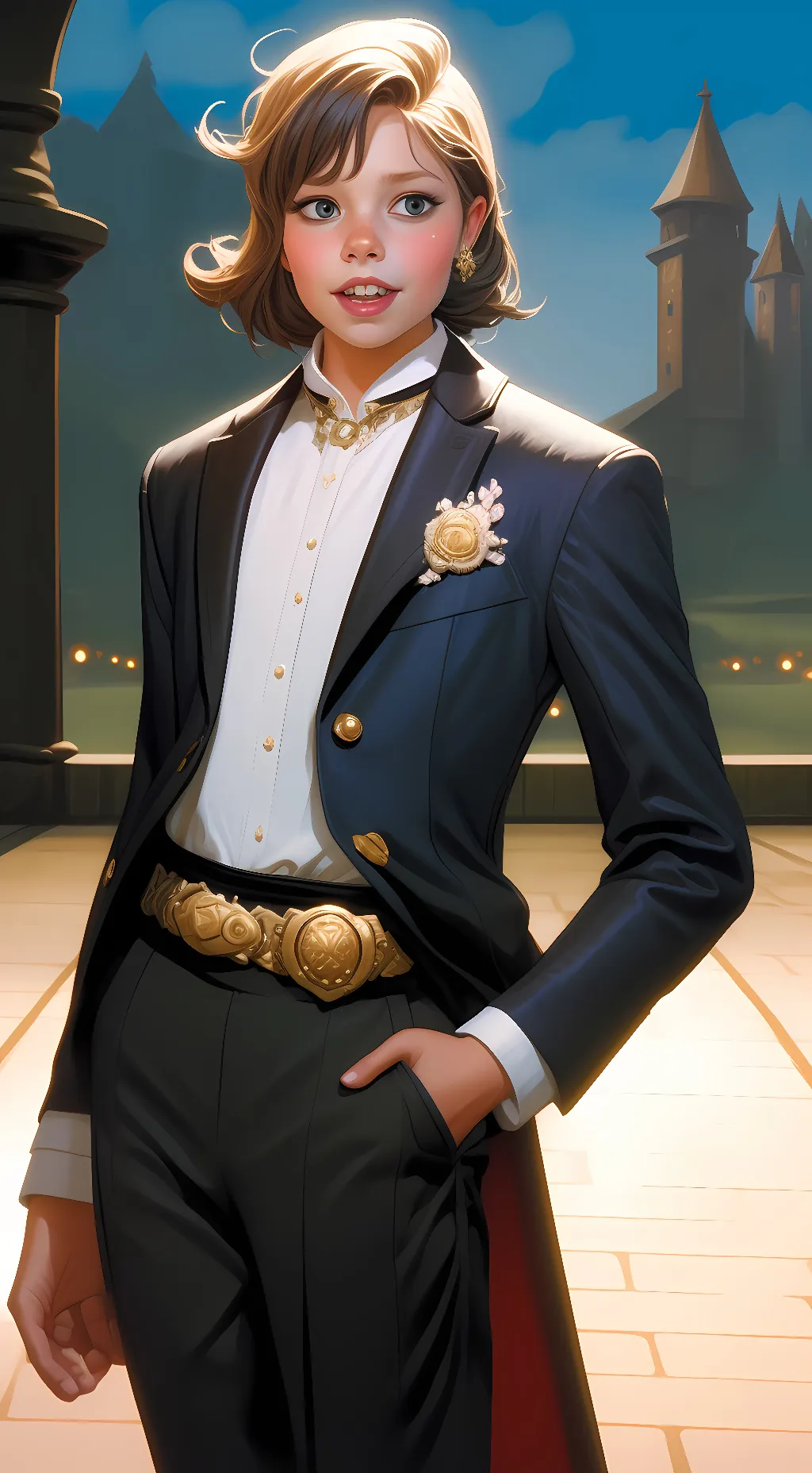 ai character: Luce  background