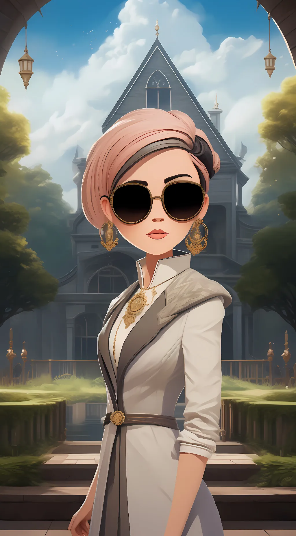 ai character: Mocha background