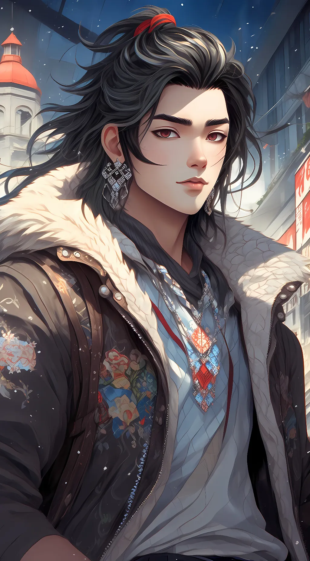 ai character: Ray background