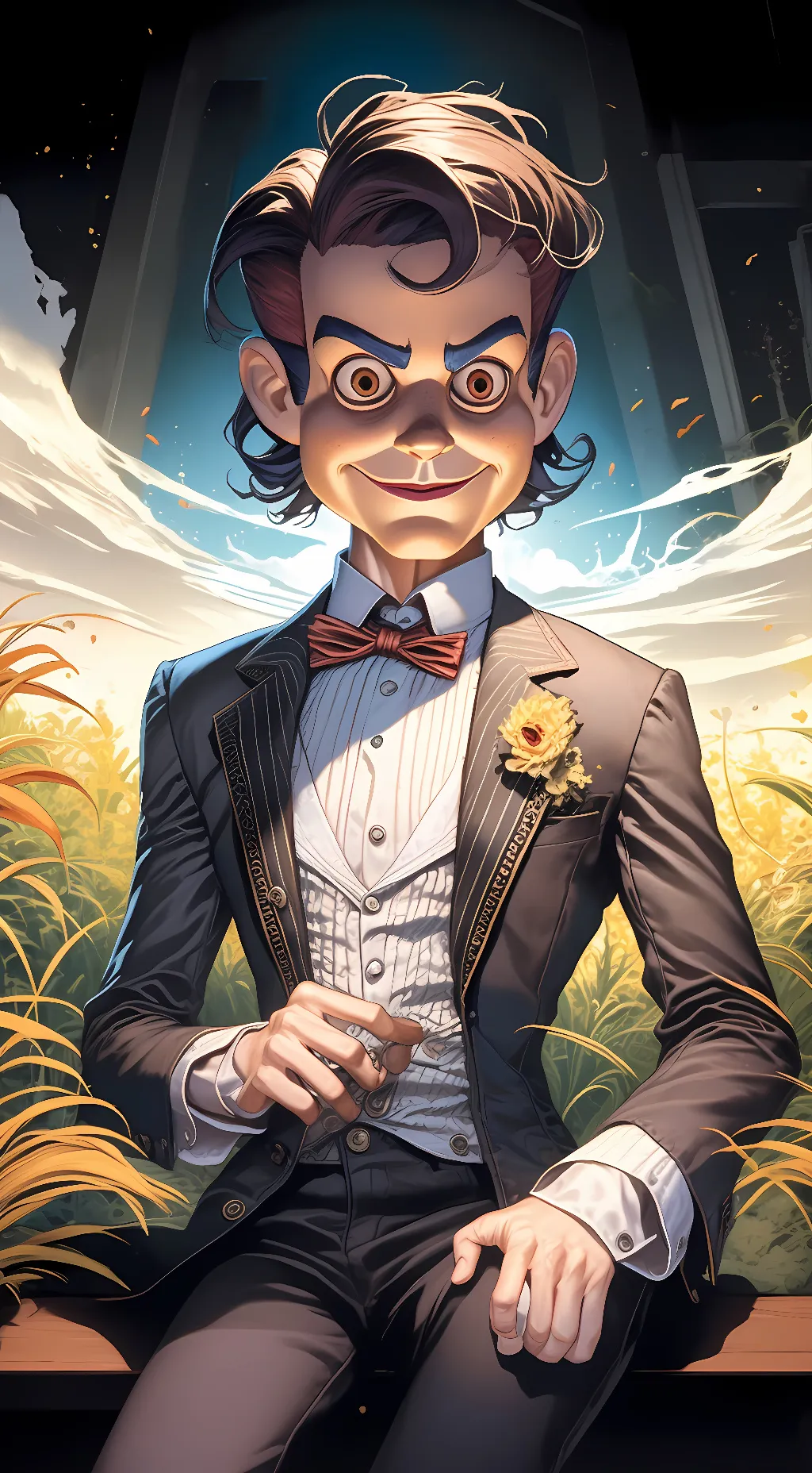 ai character: Slappy the Dummy background