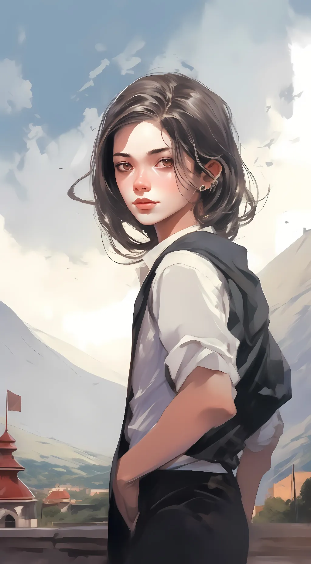 ai character: Sarah background