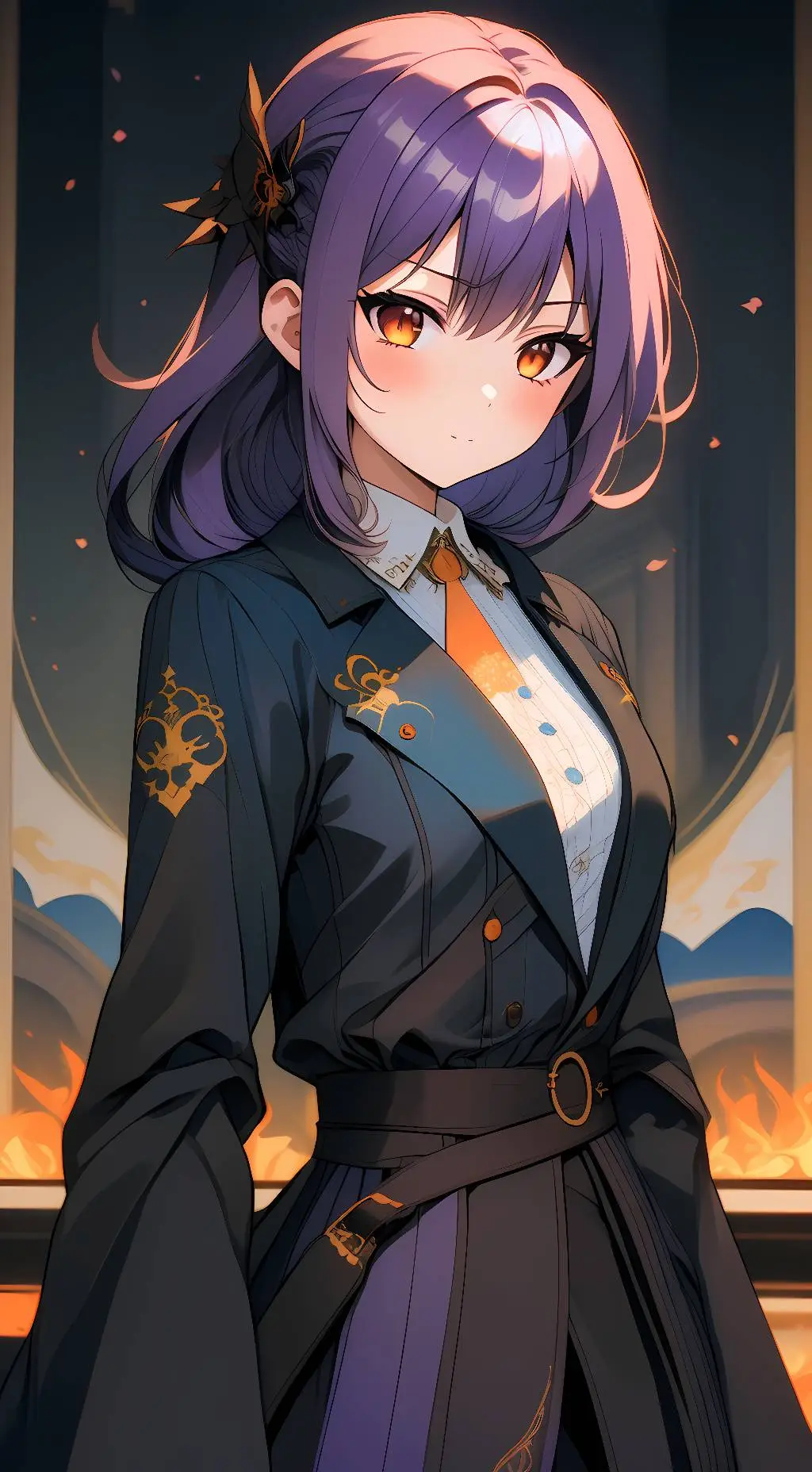 ai character: Lumii Lavender! background