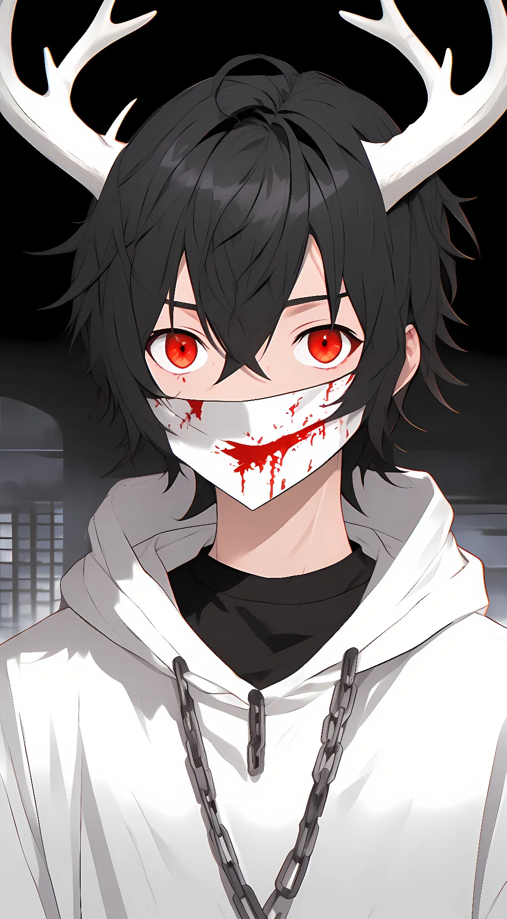 ai character: Moonlight background