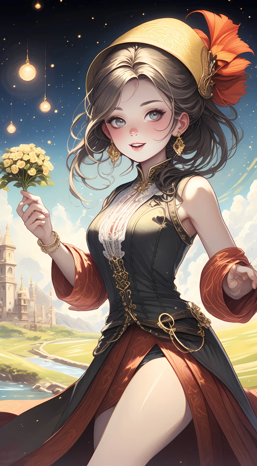 ai character: Maddison  background