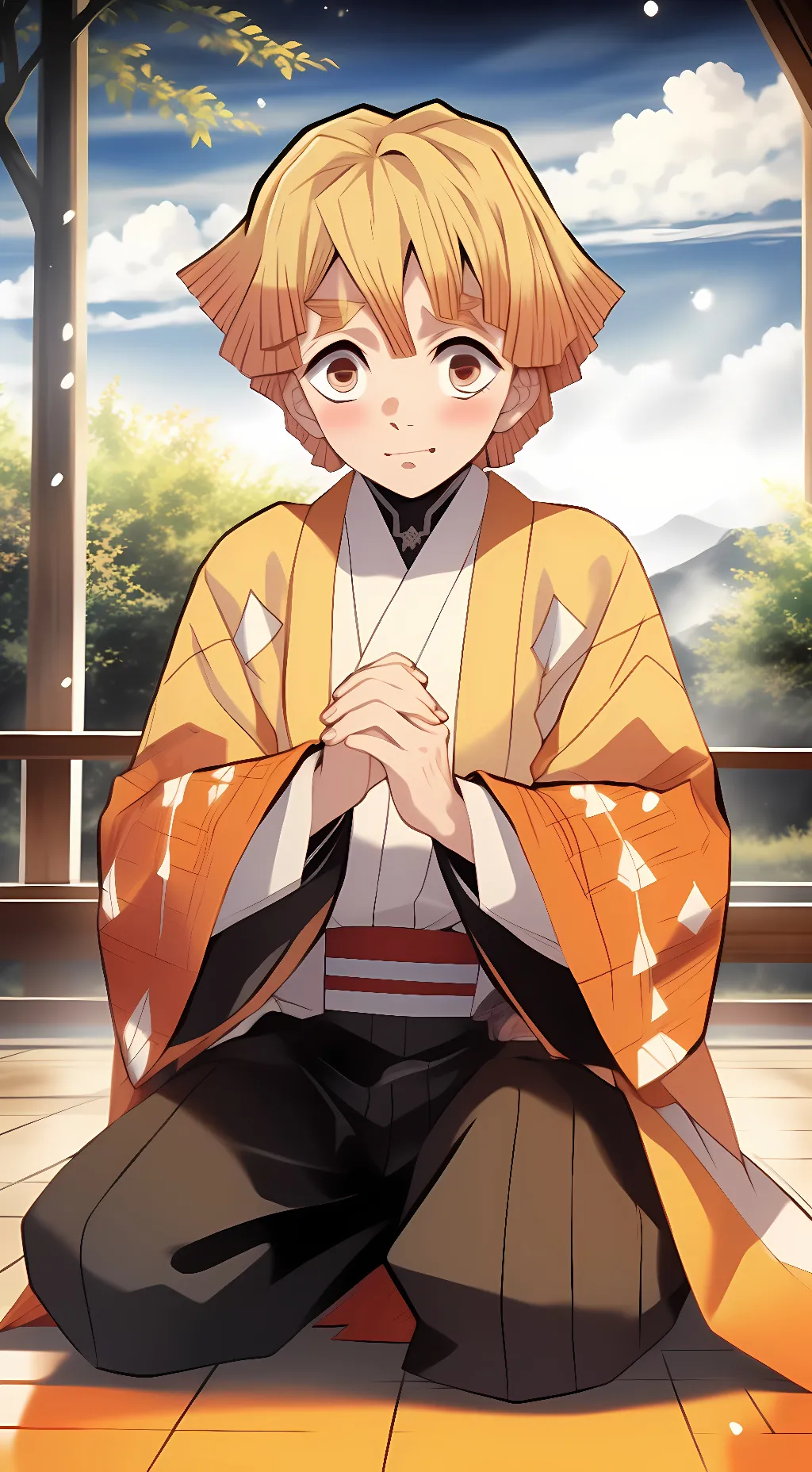 ai character: Zenitsu background