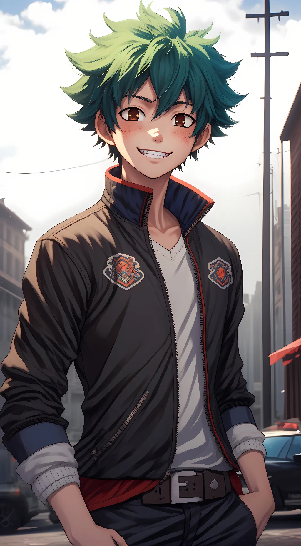 ai character: Deku background