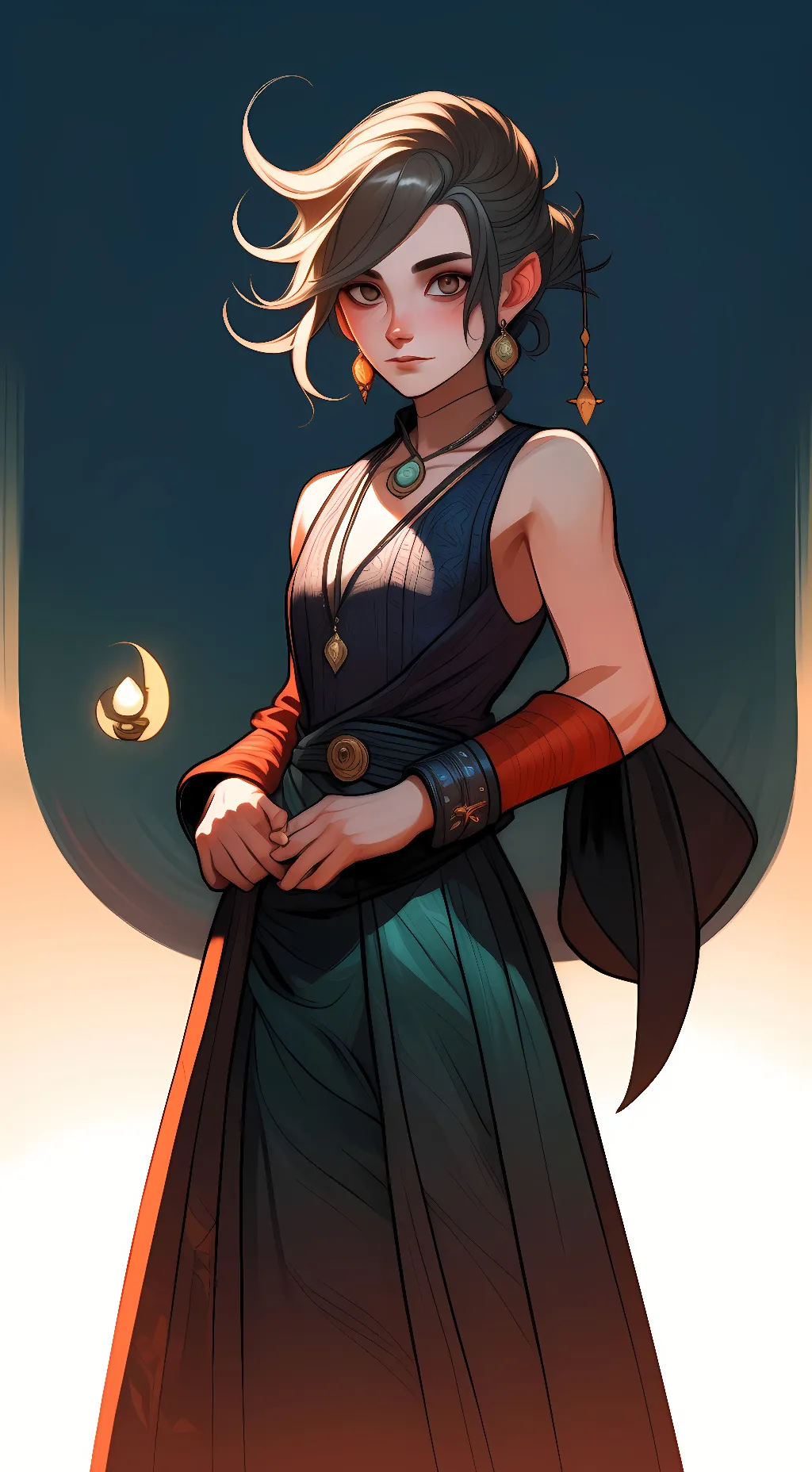 ai character: Ashley  background