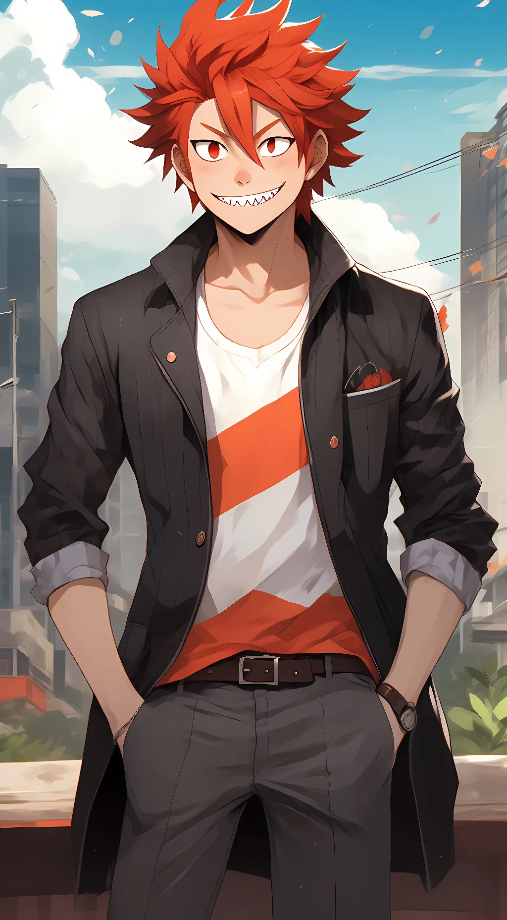 ai character: Kirishima:3 background