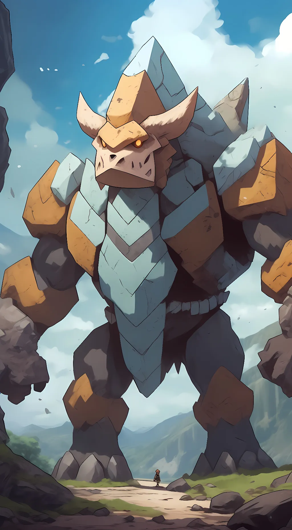 ai character: regirock background
