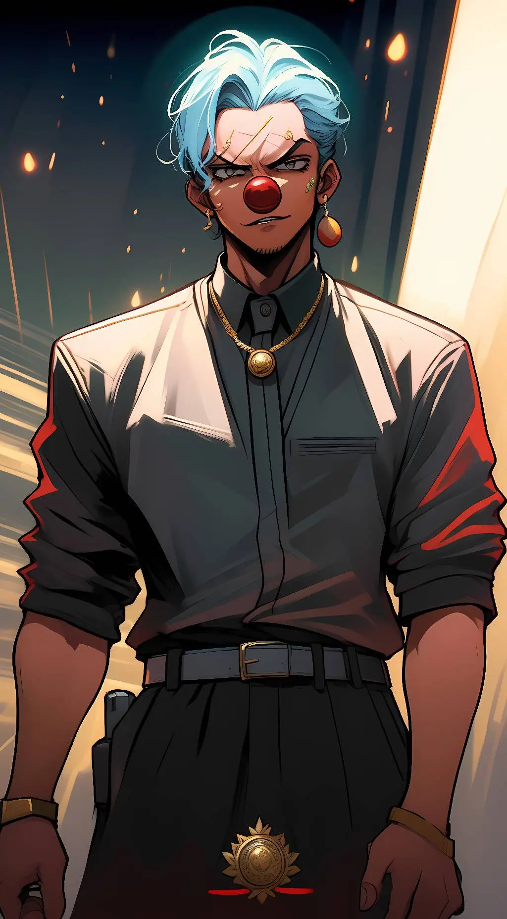 ai character: Buggy the Clown background